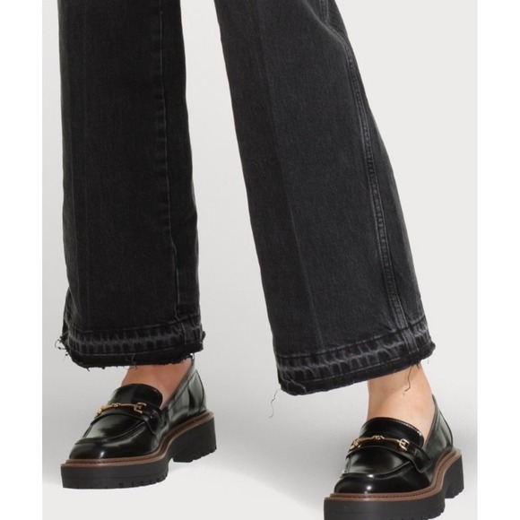 Sam Edelman Shoes - Sam Edelman sz 9 Women Laurs Leather Chunky Slip On Loafers Academia Retro Work